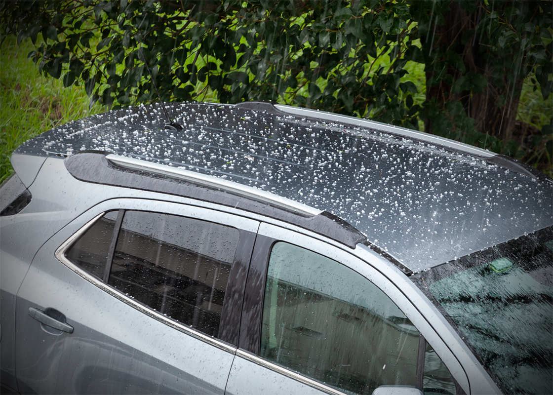 Hail Damaged Vehicle